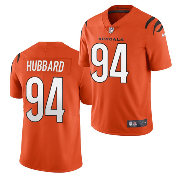 Women's Cincinnati Bengals #94 Sam Hubbard 2021 Orange NFL Vapor Limited Stitched Jersey